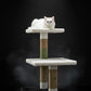 Two-Tier Cat Tree with Fluffy Platforms & Sisal Scratching Post