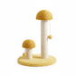 Mushroom cat scratching post right side view