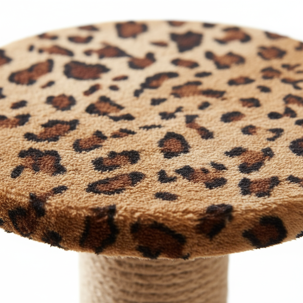 Close-up of leopard print fabric texture