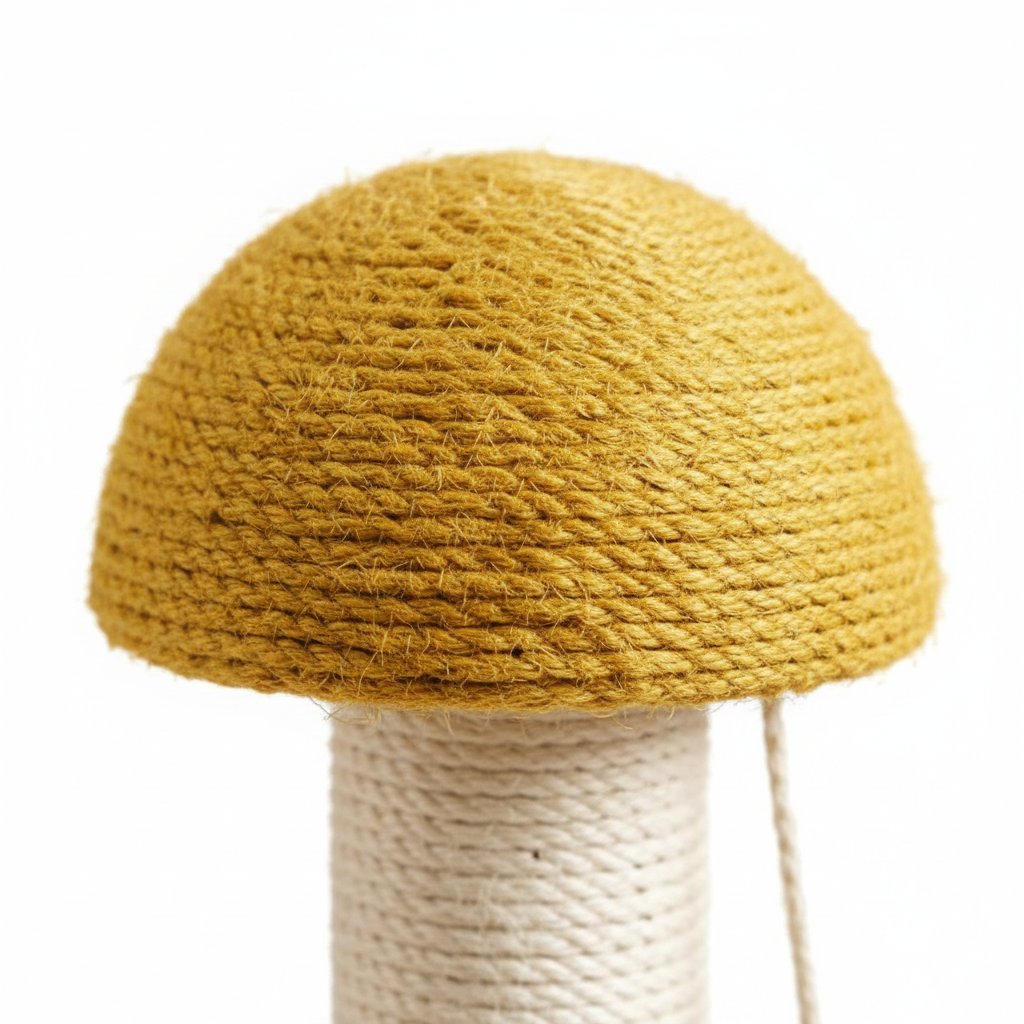 Close-up of yellow sisal mushroom cap texture